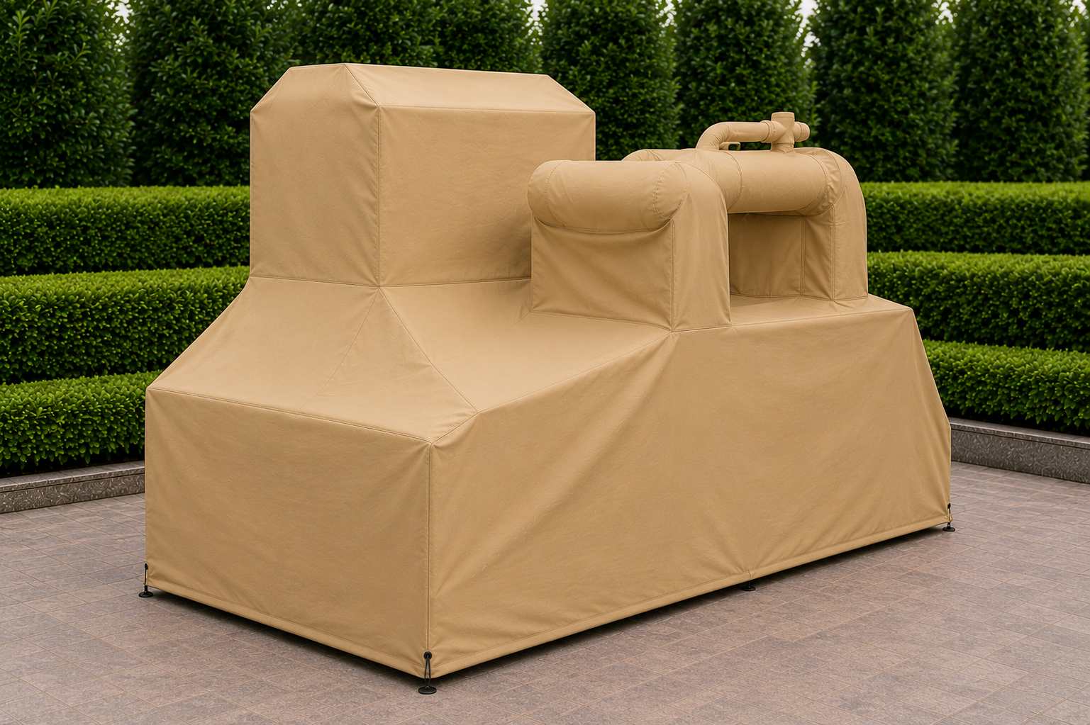 Heavy-Duty Industrial Air Compressor Cover | Weatherproof Equipment Shield